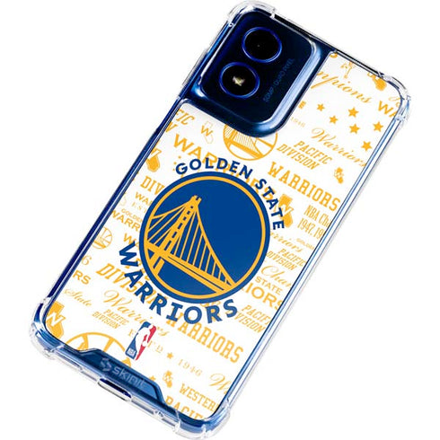 NBA Golden State Warriors Historic Blast Moto G 5G (2024) Clear Case